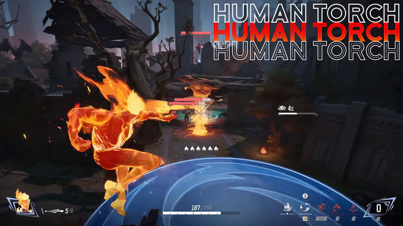 Human Torch Gameplay Marvel Rivals