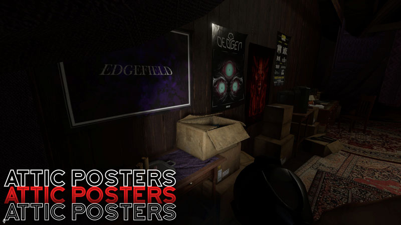 Phasmophobia Bleasdale Farmhouse Easter Egg Attic Posters