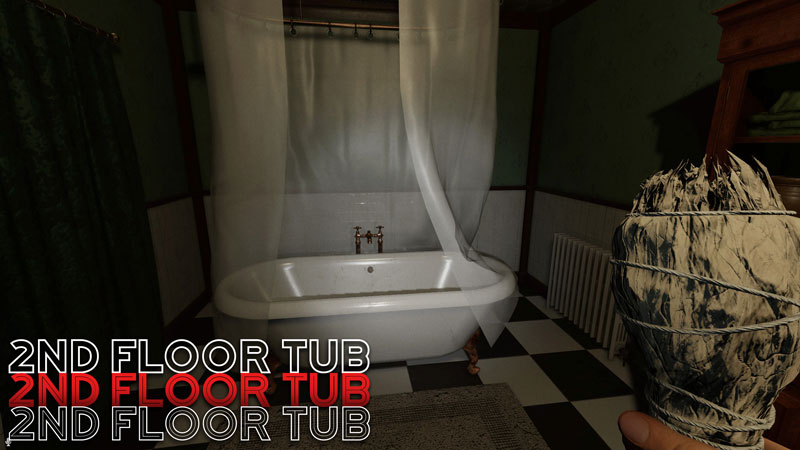 Phasmophobia Bleasdale Farmhouse Guide Looping Spot Location Second Floor Bathroom Tub