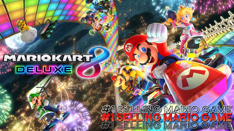 Top Selling Mario Game of All Time Mario Kart 8 Deluxe